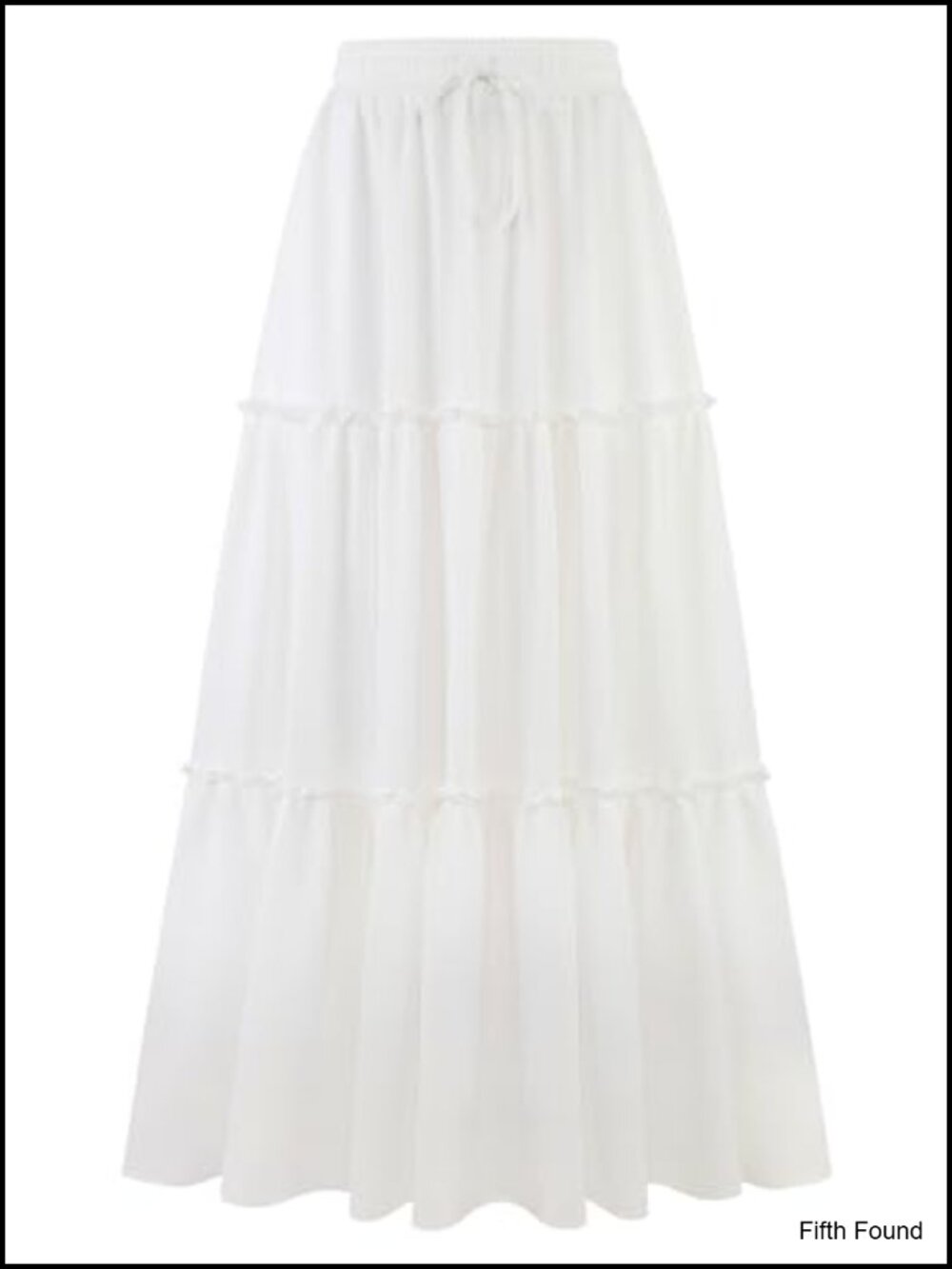 Women's High Waist Pleated Ruffle Maxi Skirt Flowy Boho Beach A-Line with